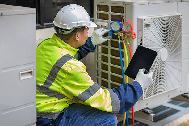 Professional Emergency Hvac technician working in Brockton, PA
